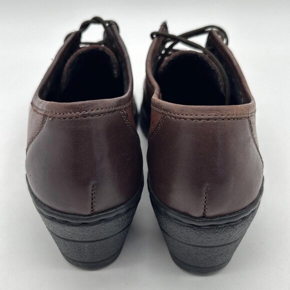 Rieker Antistress Lace Up Wedge Heeled Shoes Oxford Brown Women’s Size 6.5 - Picture 6 of 8